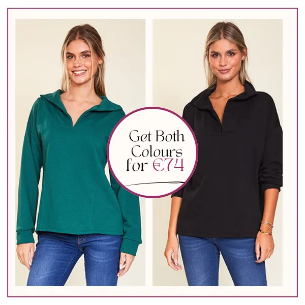 Hailey Jumper (Green & Black)