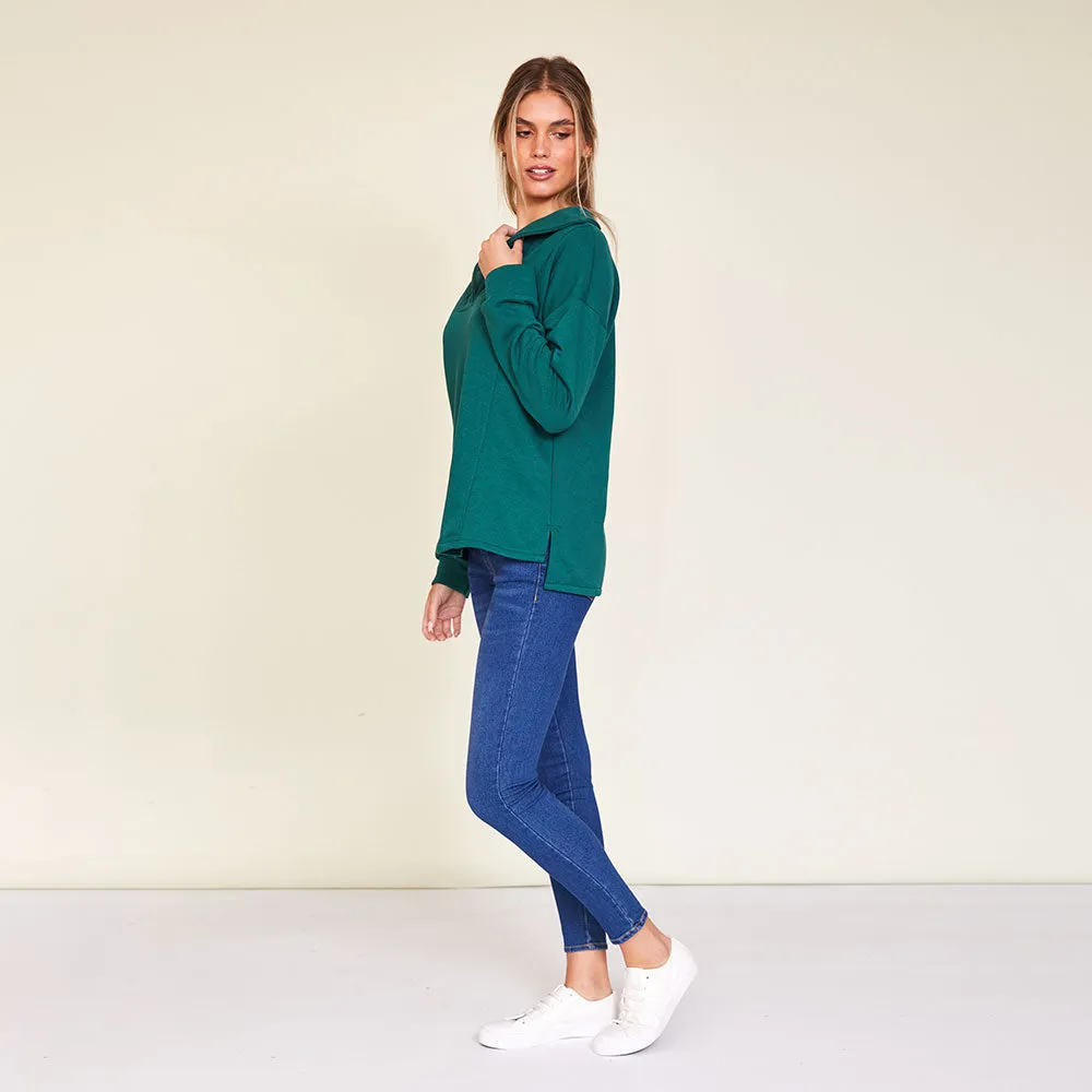 Hailey Jumper (Green & Black)