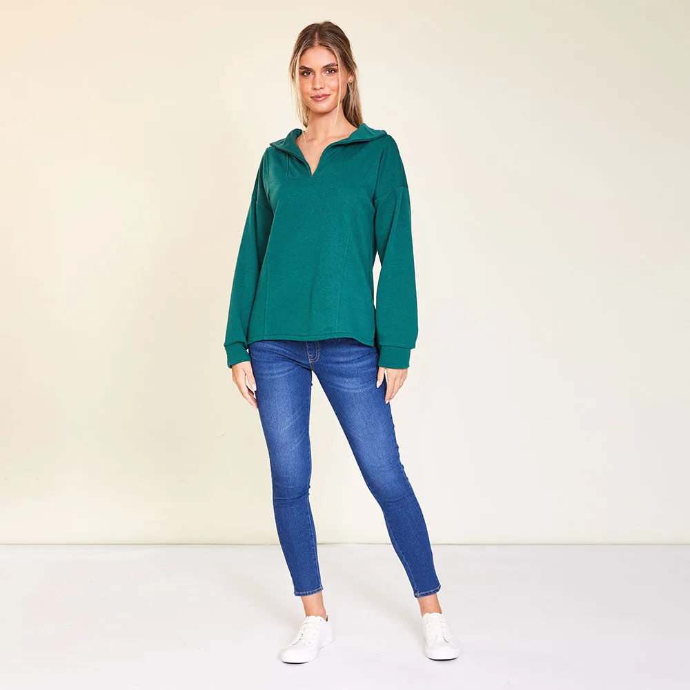 Hailey Jumper (Green & Black)