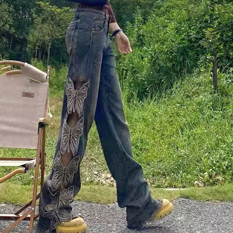 Harajuku Butterfly Jeans