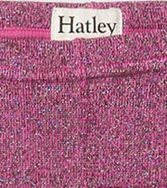 Hatley - Pink Glitter Knit Leggings