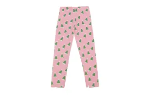 HAV Green Santa Hat Printed Leggings