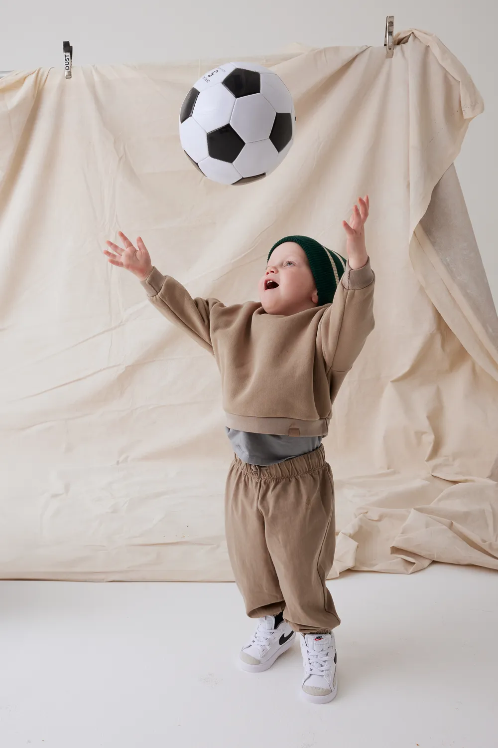 HEAVY COTTON KIDS COTTON JOGGER - MAPLE