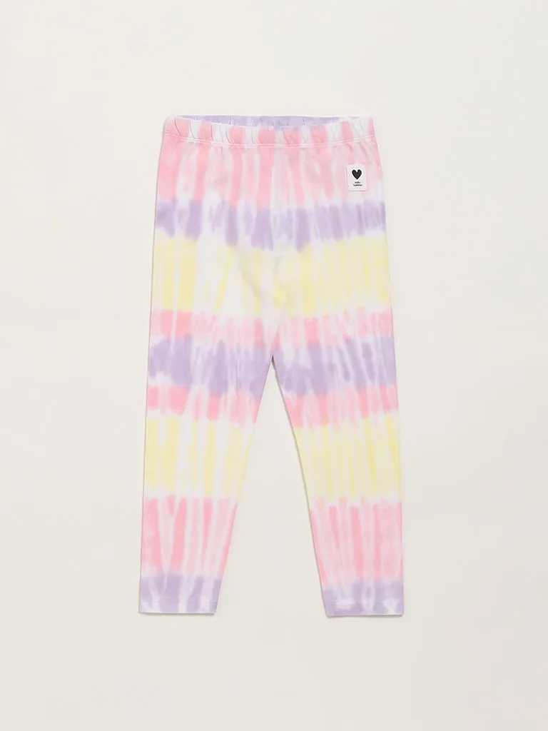 HOP Kids Multicolor Tie-Dye Leggings