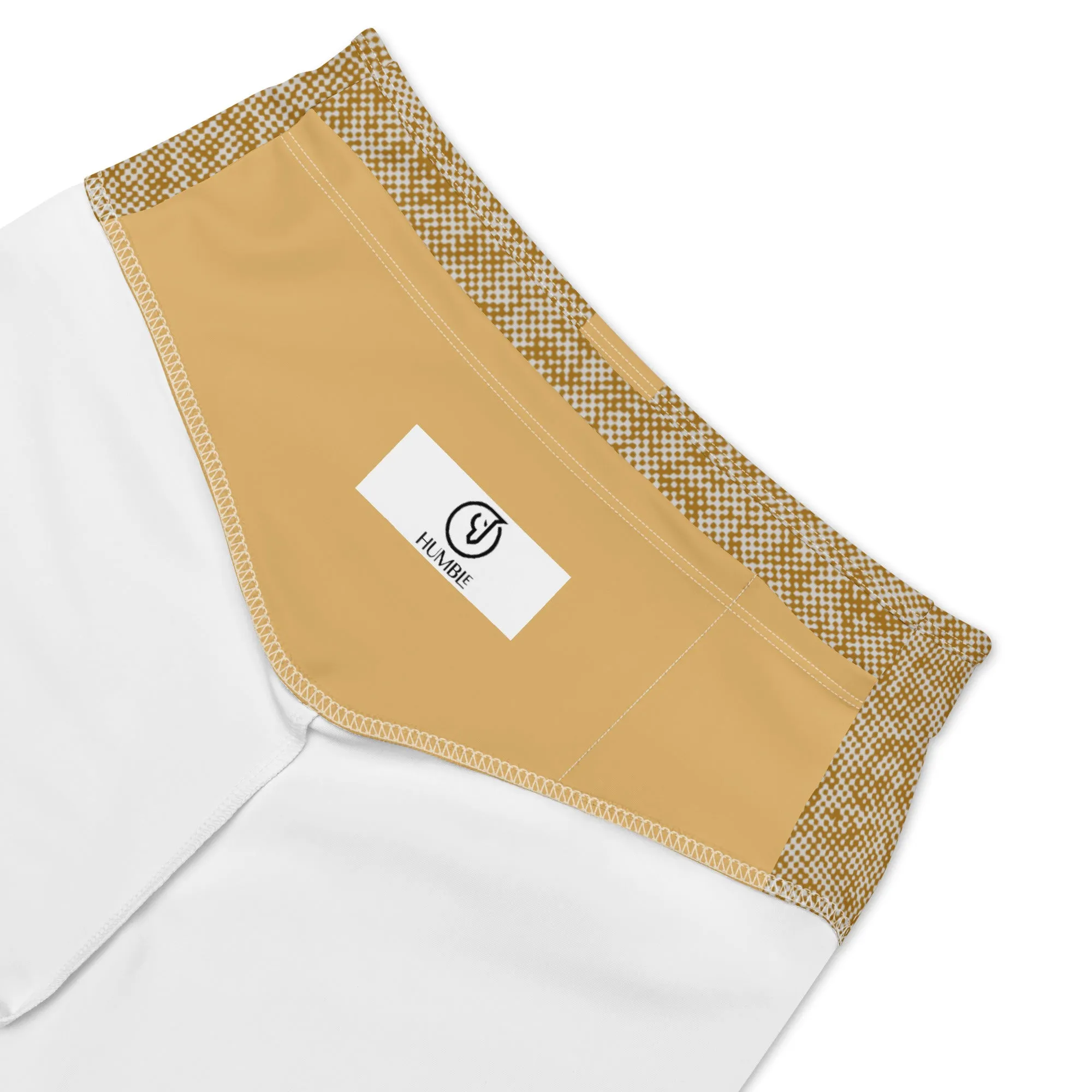 Humble Sportswear™ Pattens Beige High Waist Shorts