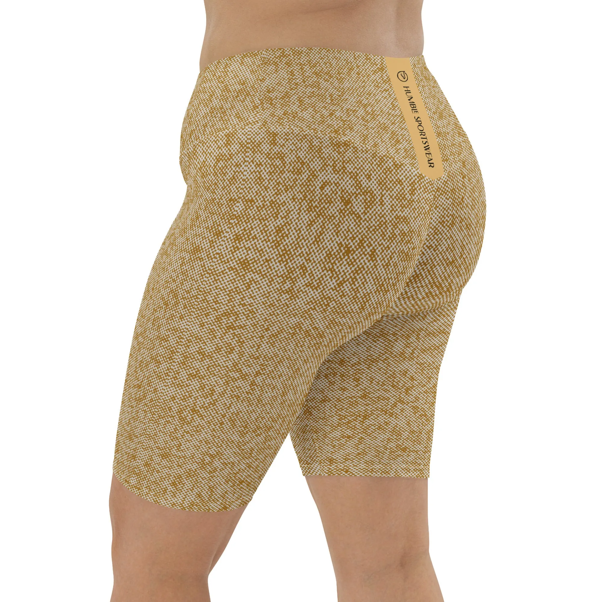 Humble Sportswear™ Pattens Beige High Waist Shorts