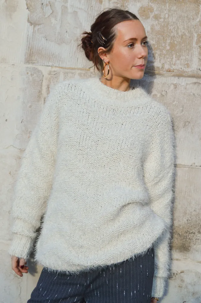 ICHI Adeline Birch Sweater