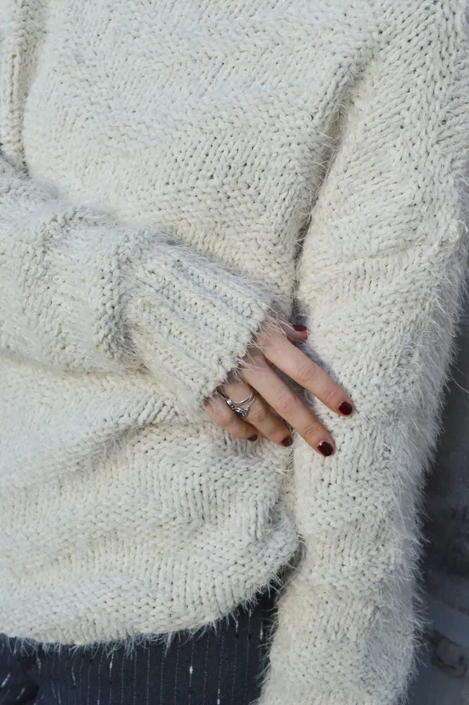 ICHI Adeline Birch Sweater