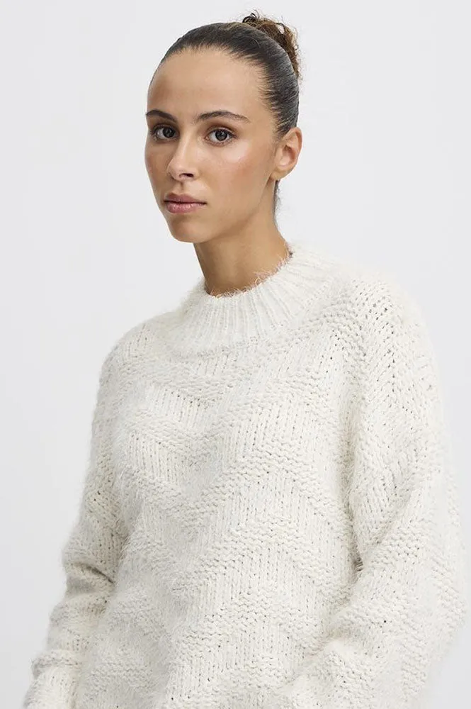 ICHI Adeline Birch Sweater