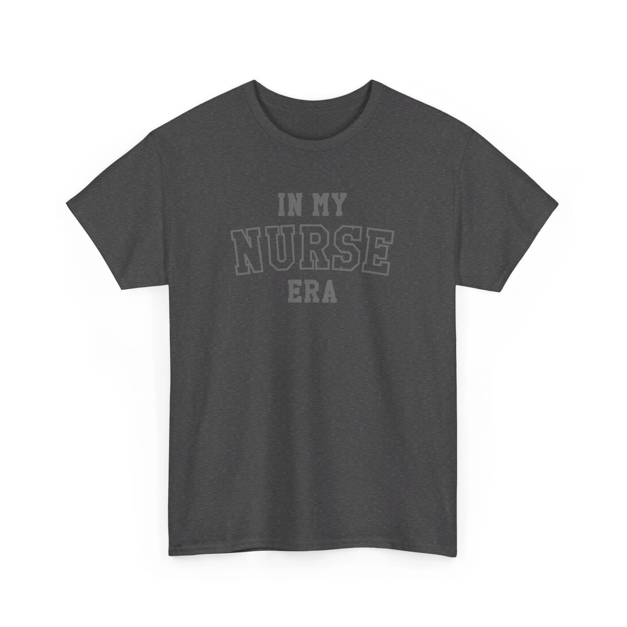In My Nurse Era Two-Tone College Block Unisex Heavy Cotton Tee