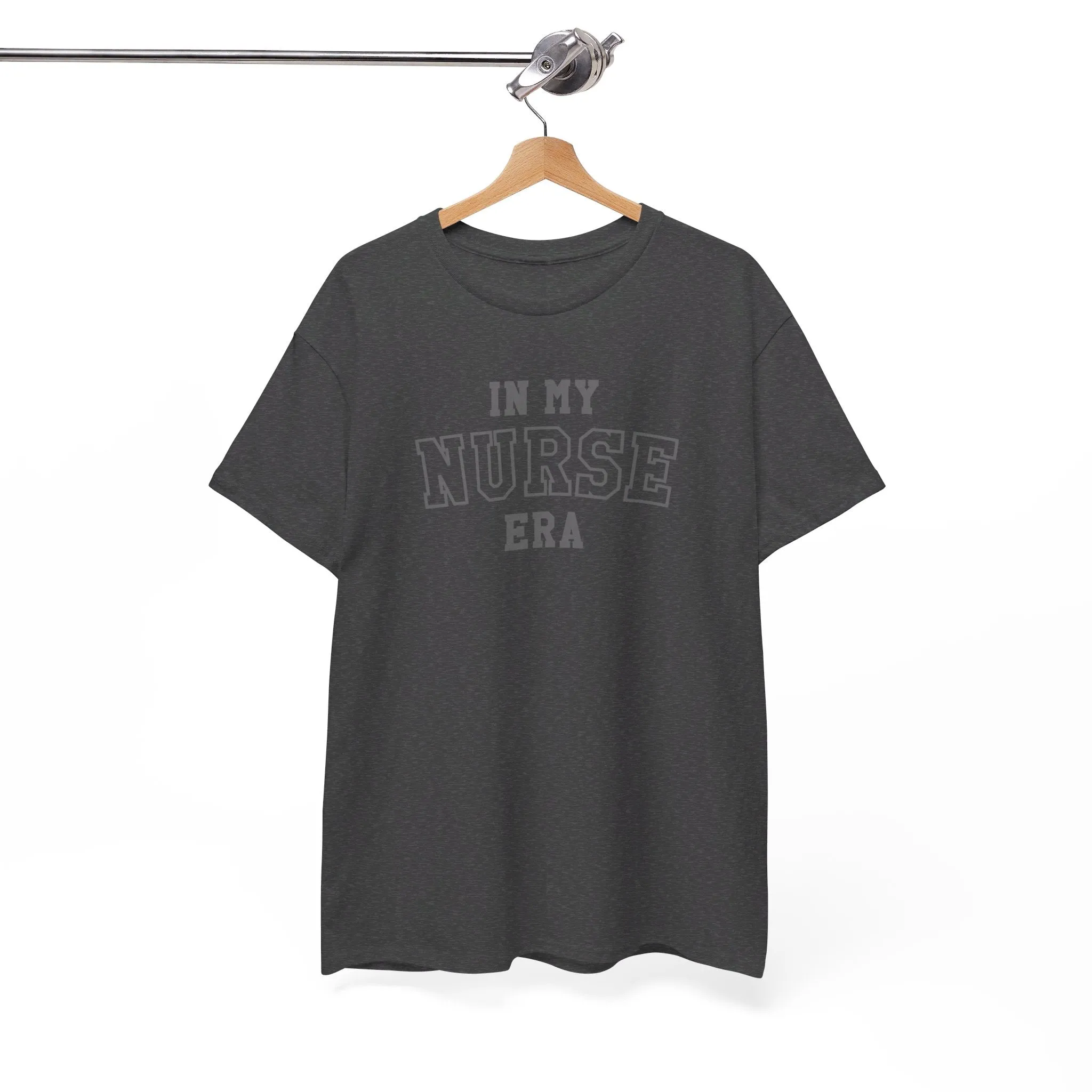 In My Nurse Era Two-Tone College Block Unisex Heavy Cotton Tee