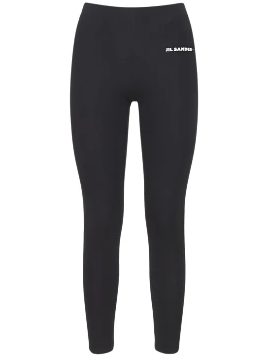Jil Sander   Logo stretch technical jersey leggings 