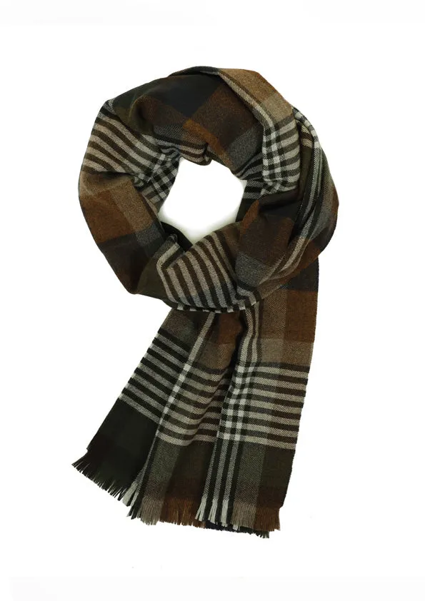 Joshua Ellis Brown Escorial Featherweight Tweed Scarf