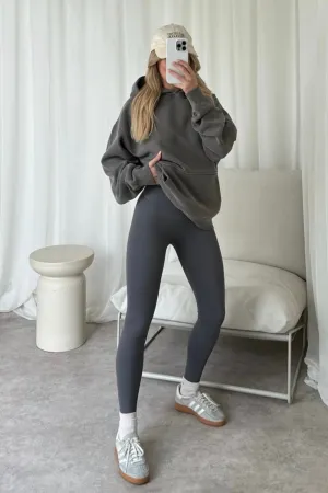 Kendra faded grey heavyweight hoodie and leggings