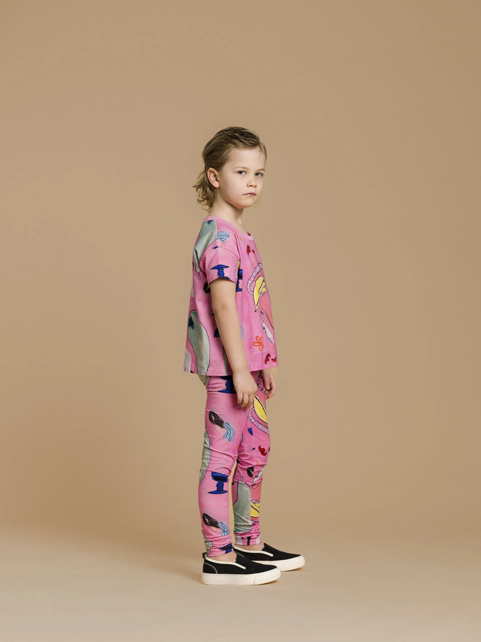 Kids' Ami Leggings Holy Bananas Pink