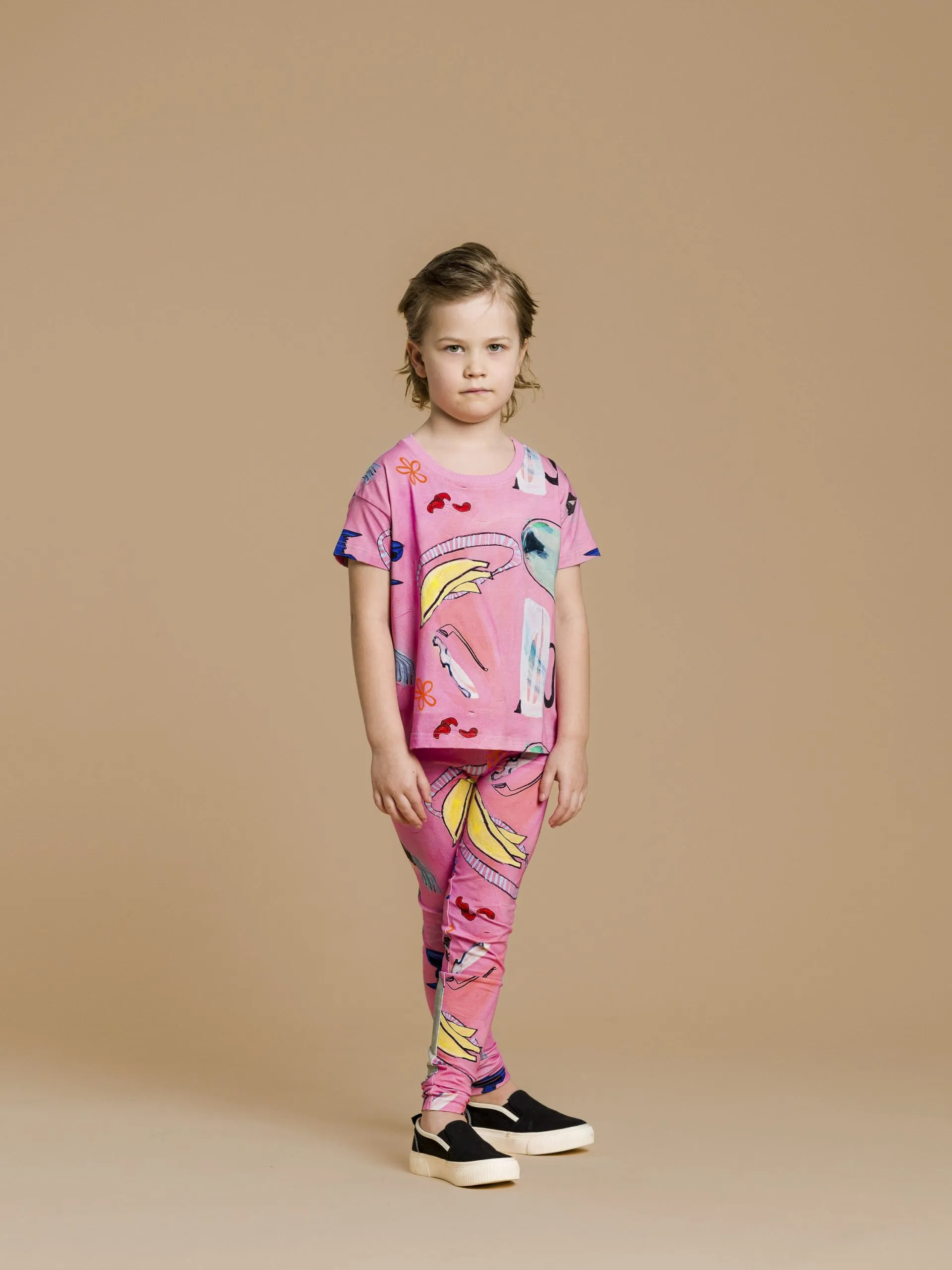Kids' Ami Leggings Holy Bananas Pink