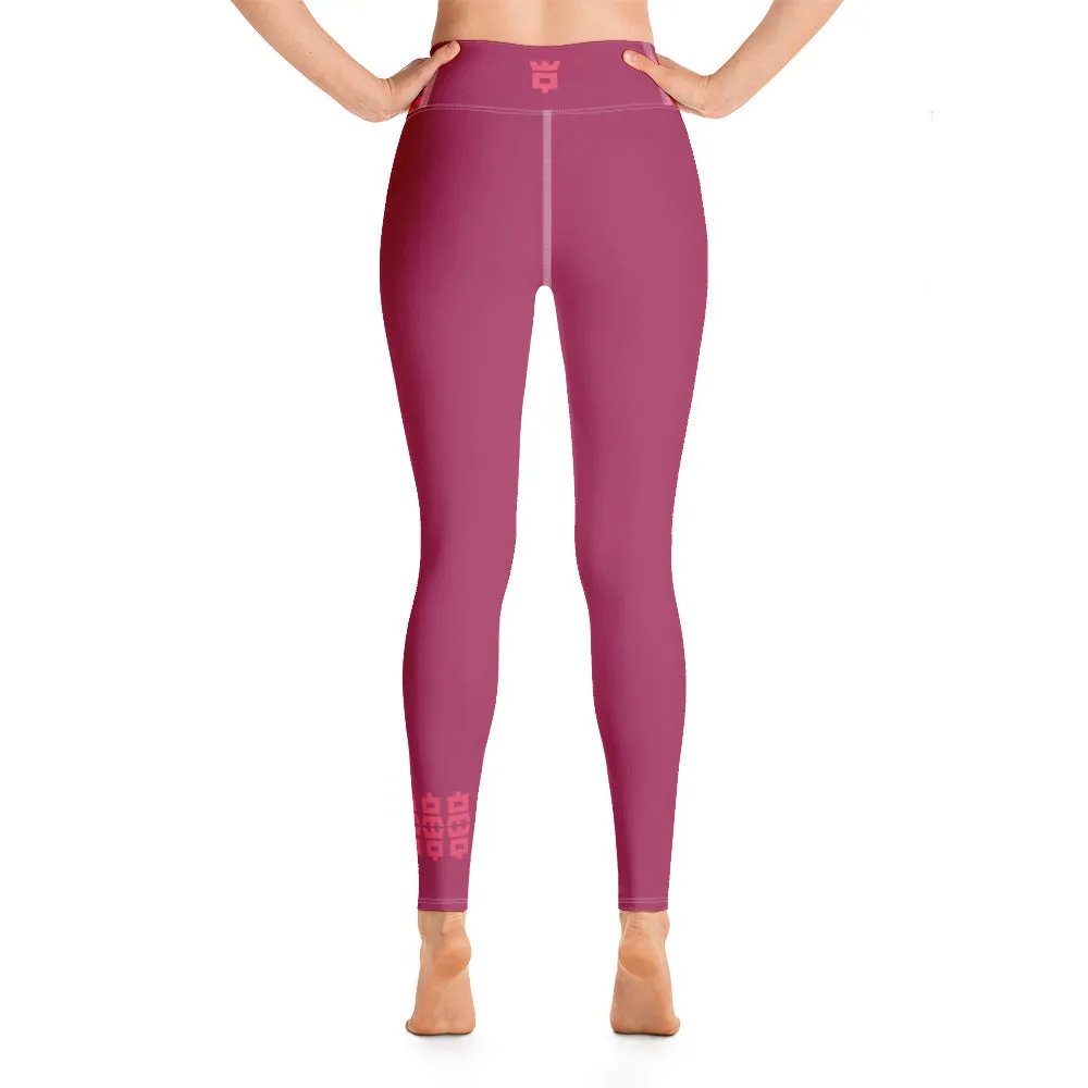 Leggings yoga viola prugna QS