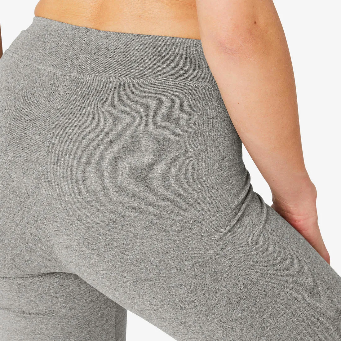 Malla legging largo fitness algodón recto Mujer - Fit  500