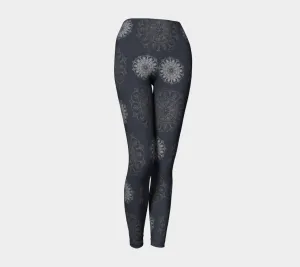 Mandala Gray Yoga Leggings