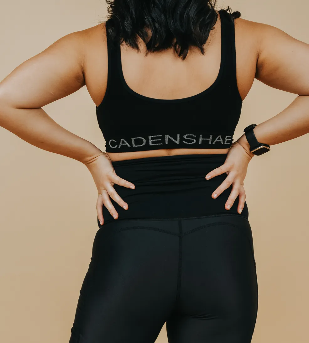 Maternity Leggings - Classic 7/8 Length w Pockets Black