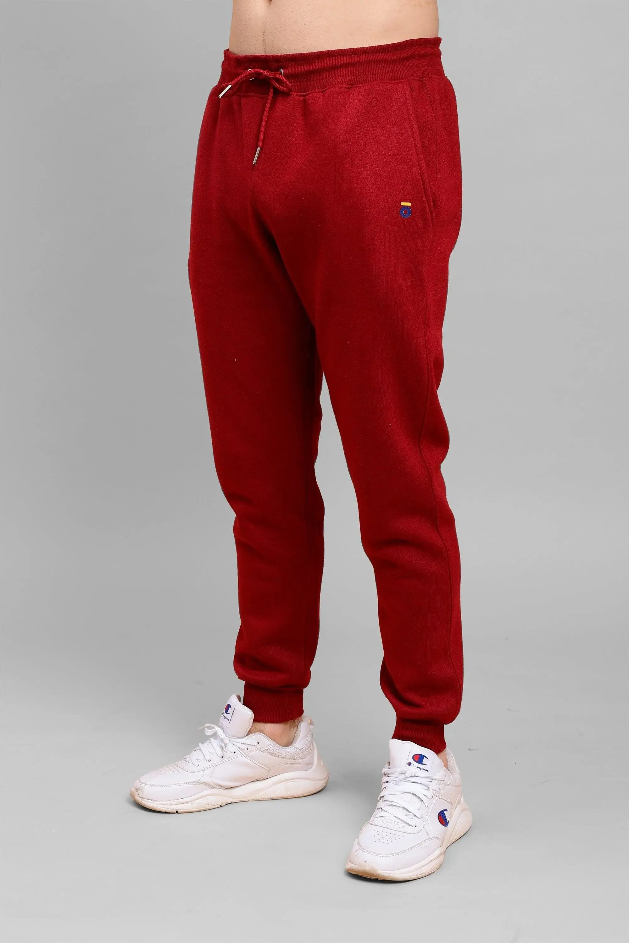 Men's Red Premium Cotton Joggers