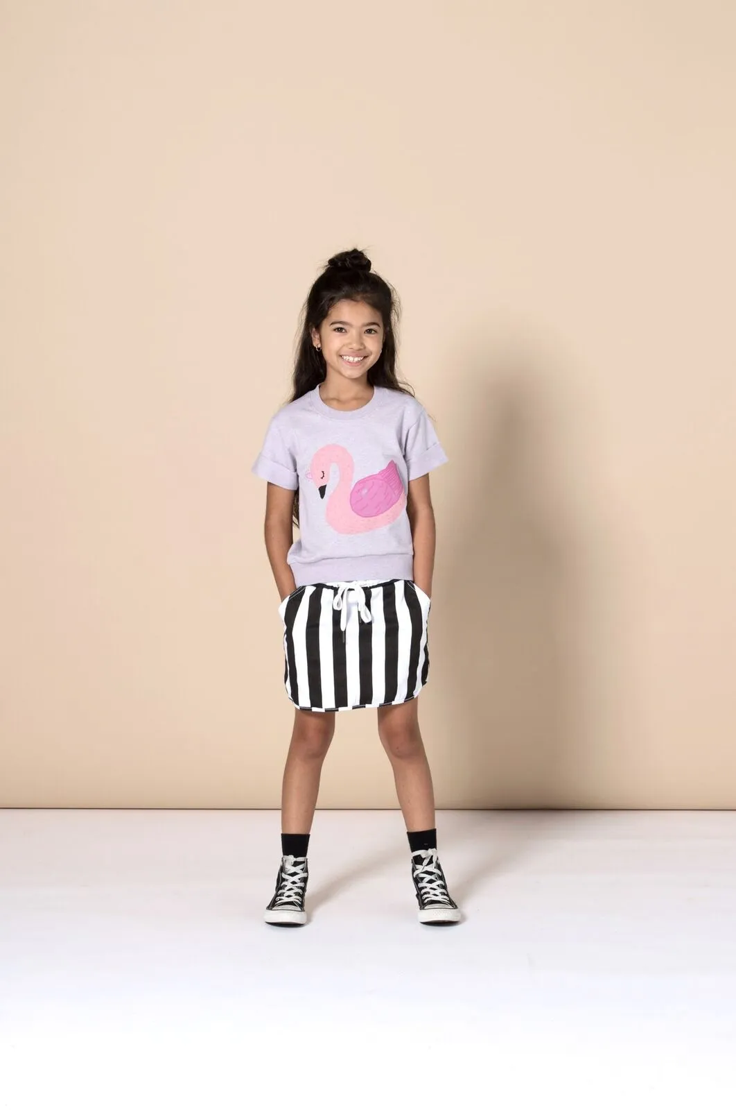 Minti Mono Skirt - Black/White