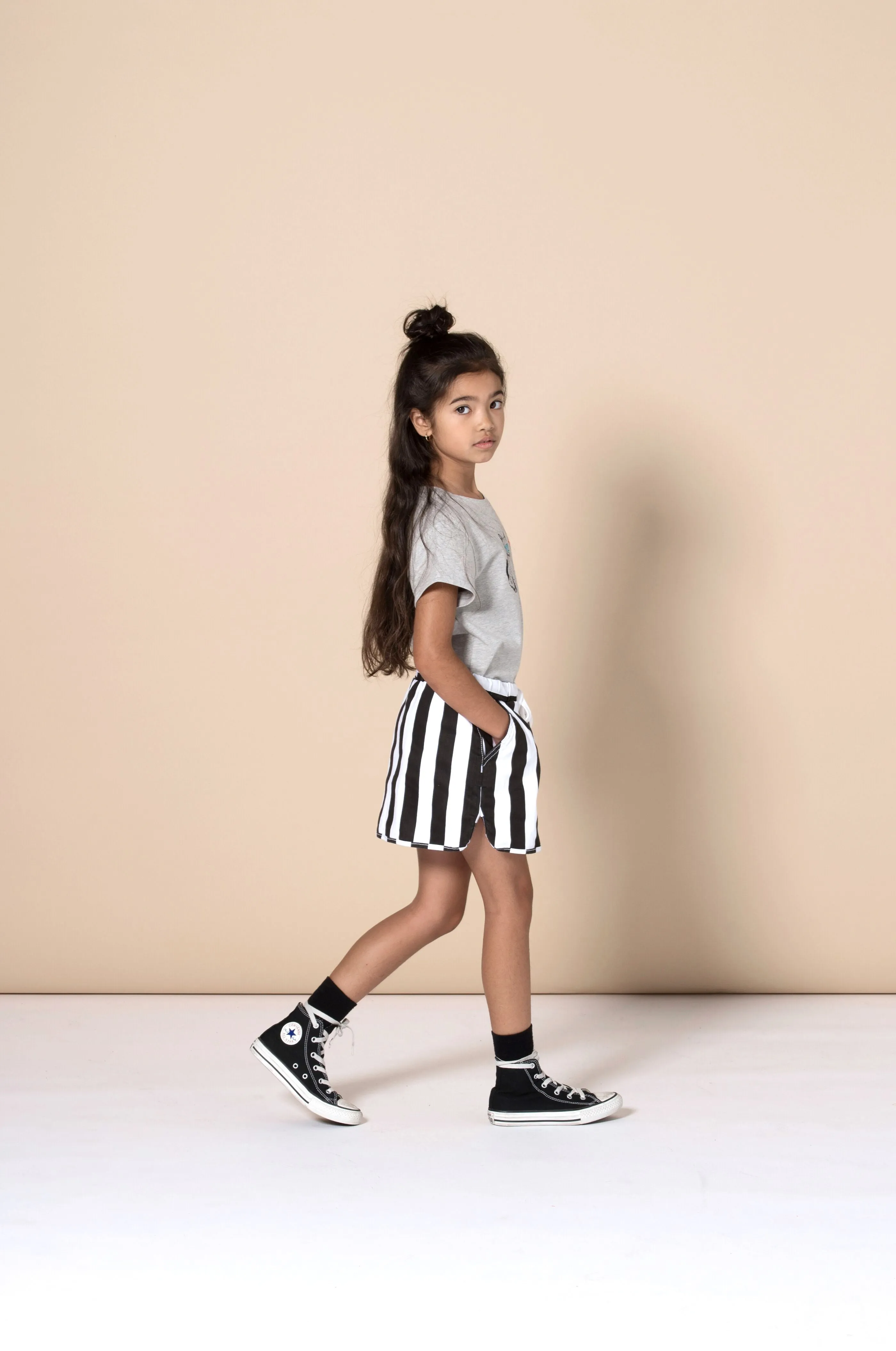 Minti Mono Skirt - Black/White