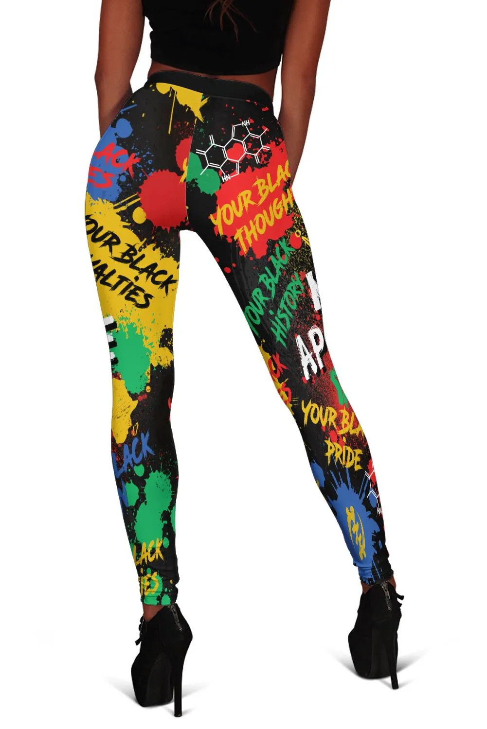 Never Apologize For Being Black Leggings