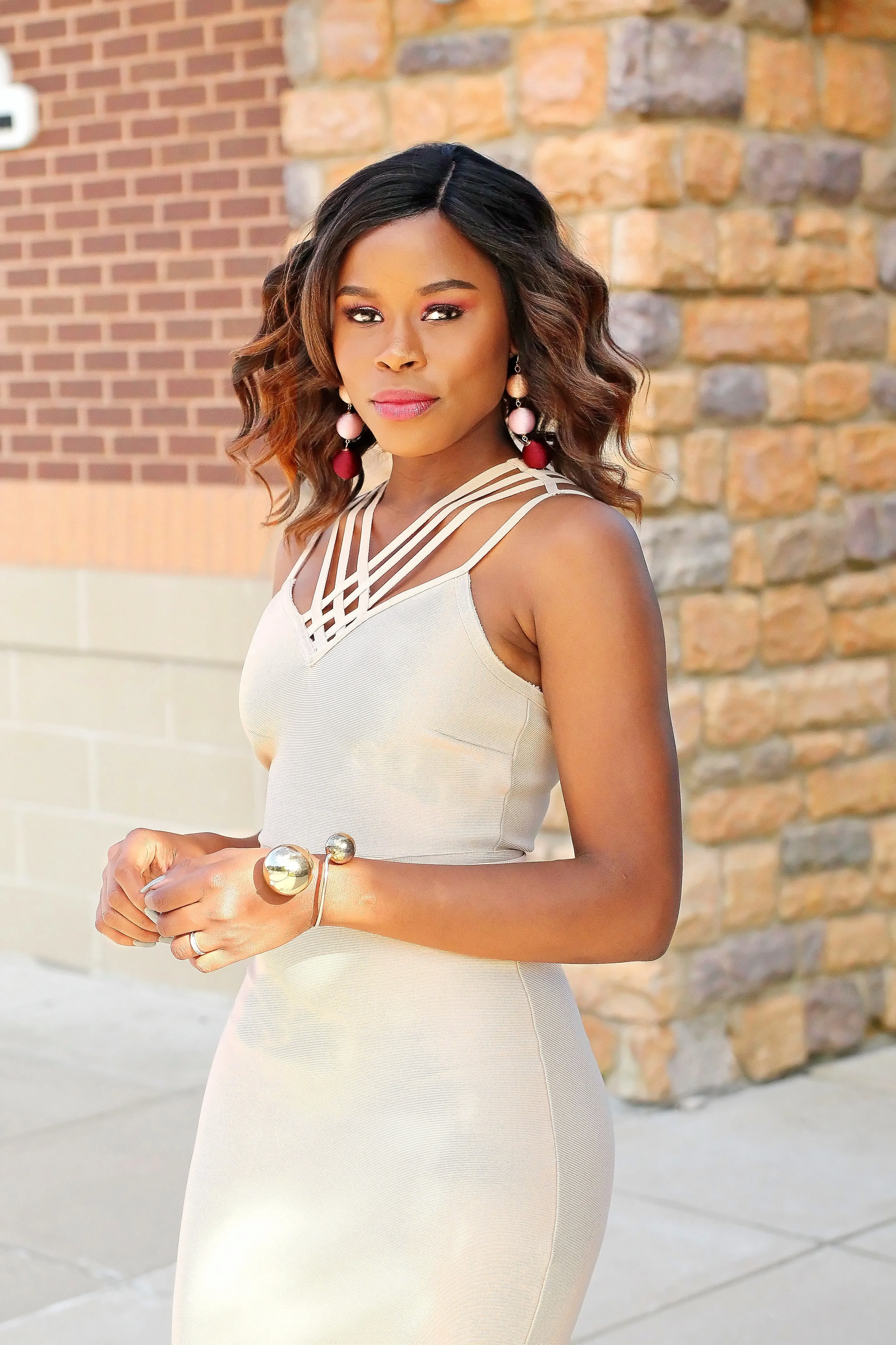 Nude bandage Dress