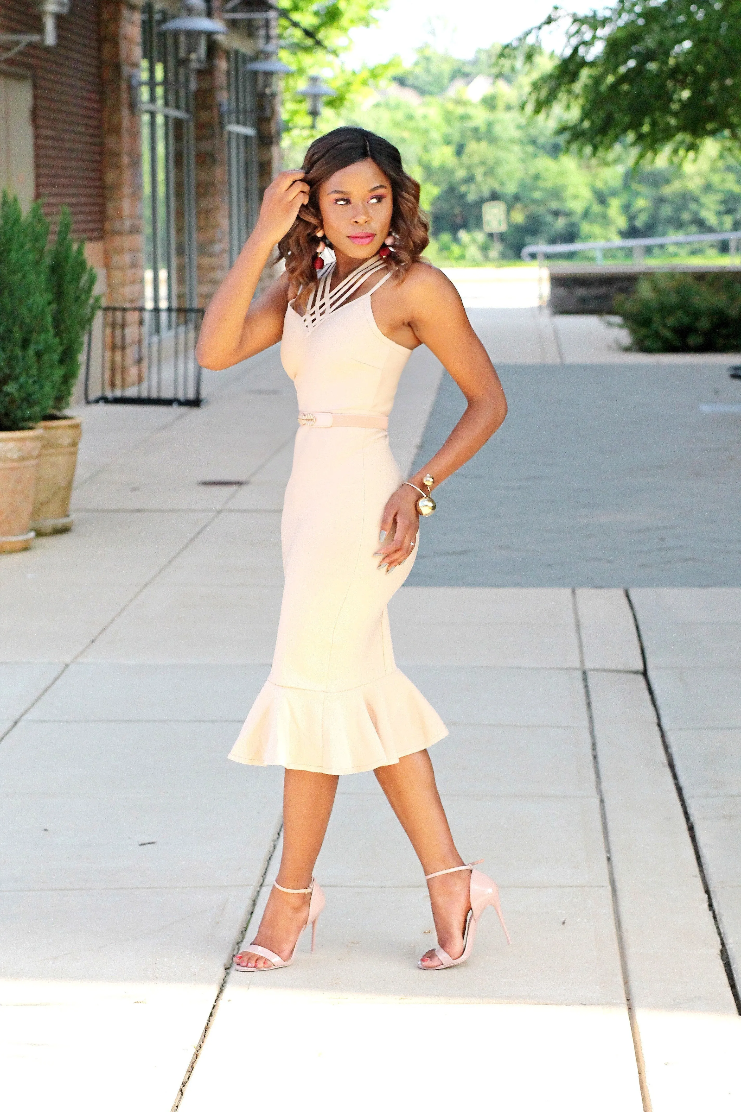 Nude bandage Dress