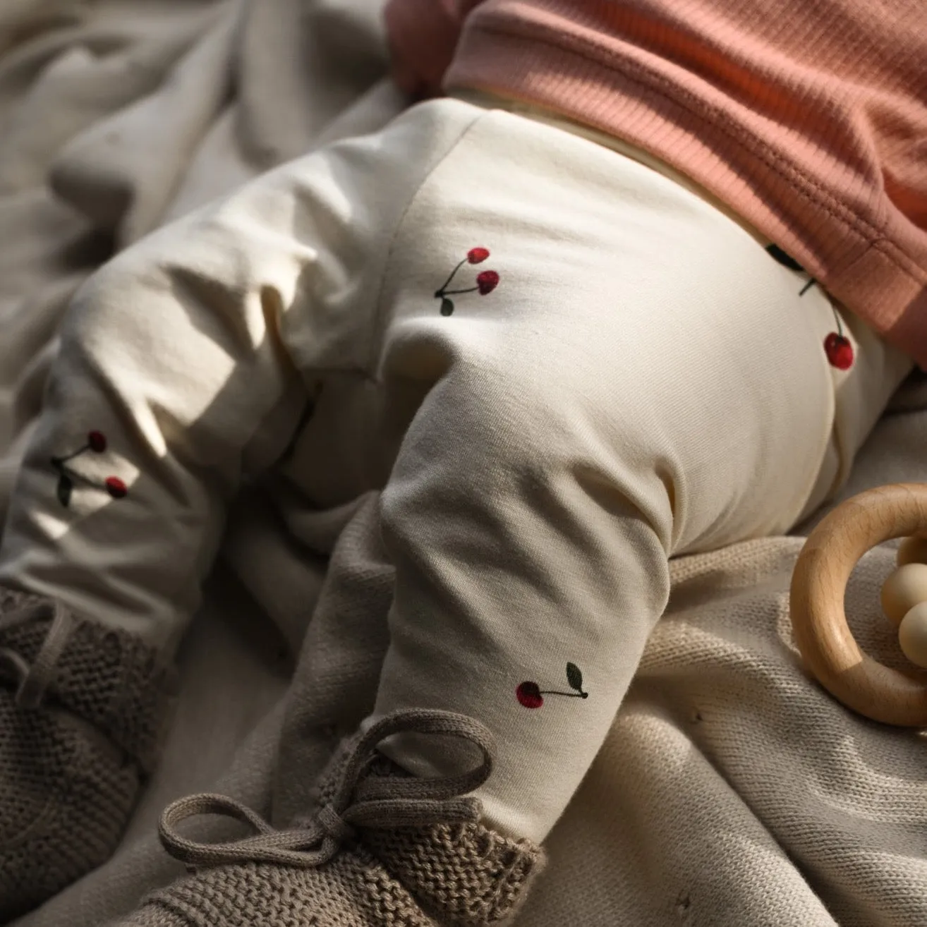 Organic Leggings - Pure Cherry