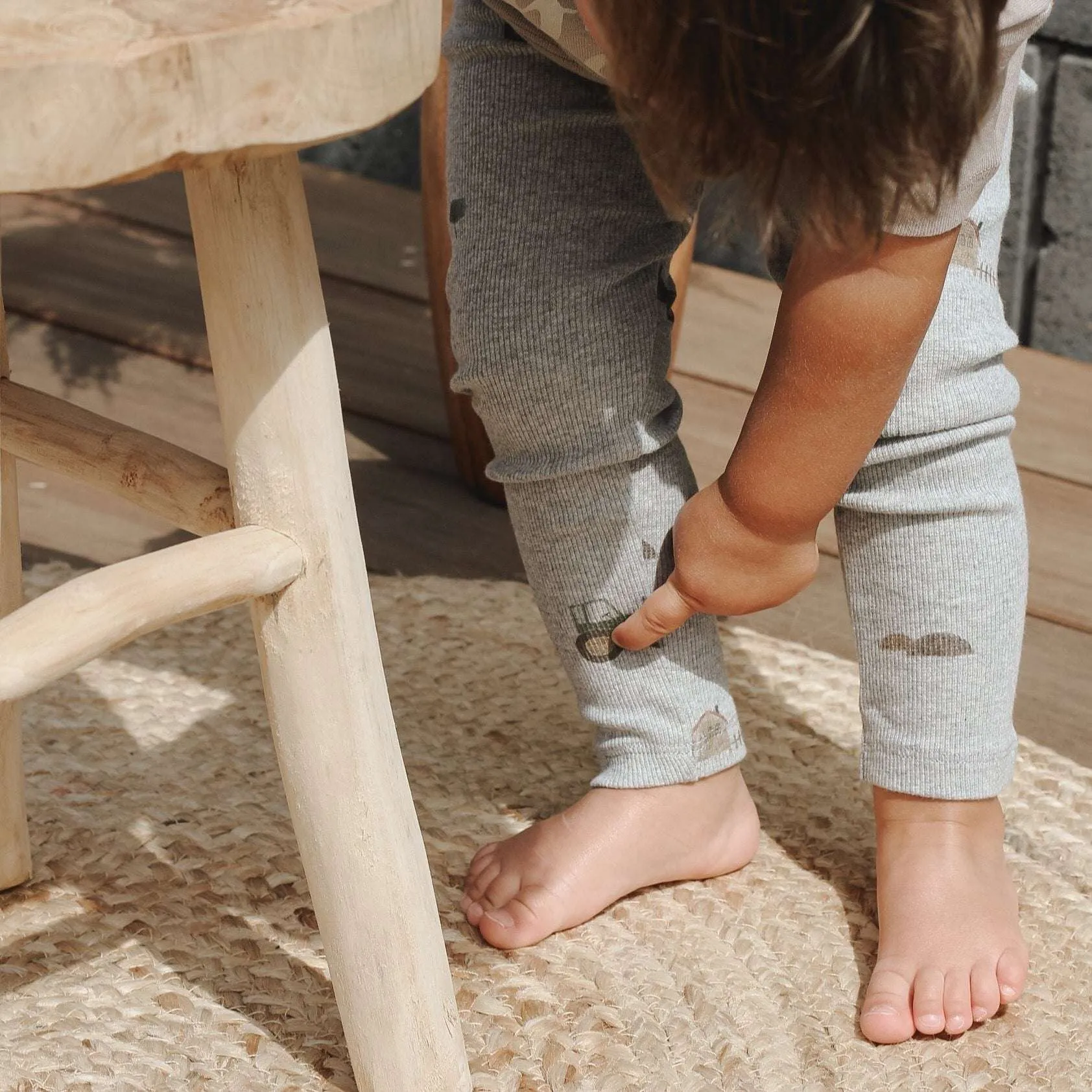Organic Rib Leggings - Little Farm