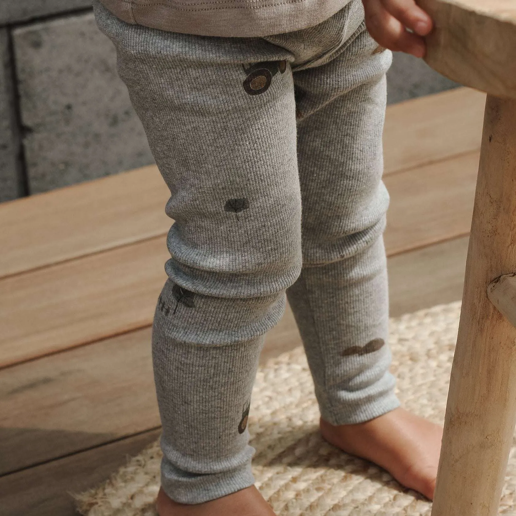 Organic Rib Leggings - Little Farm