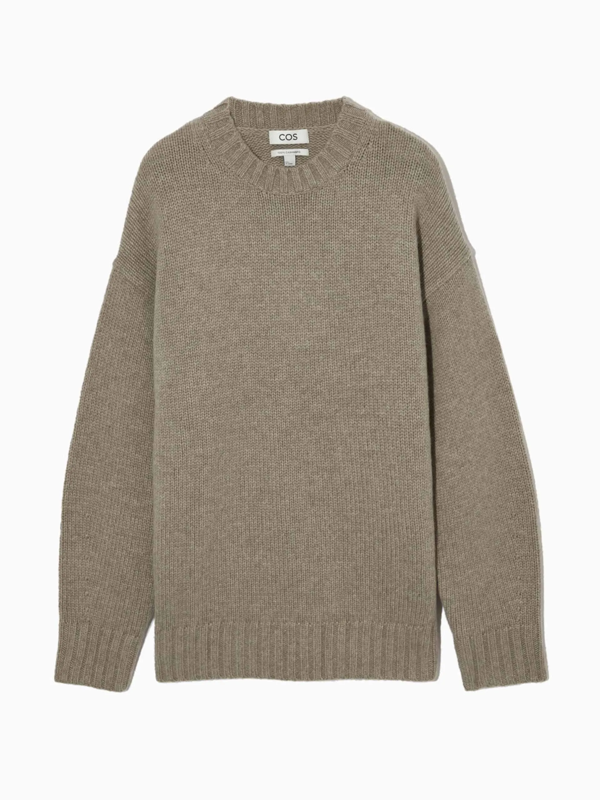 Oversized pure cashmere jumper