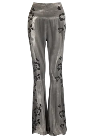 Pat Dahnke Flared Leopard Print Pants