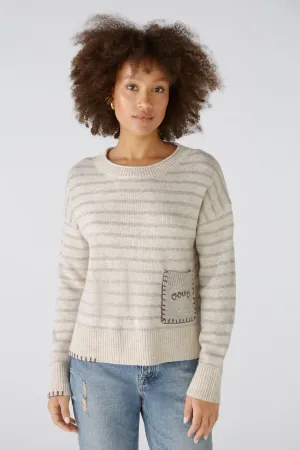 Patch Pocket Jumper in Light Stone Taupe