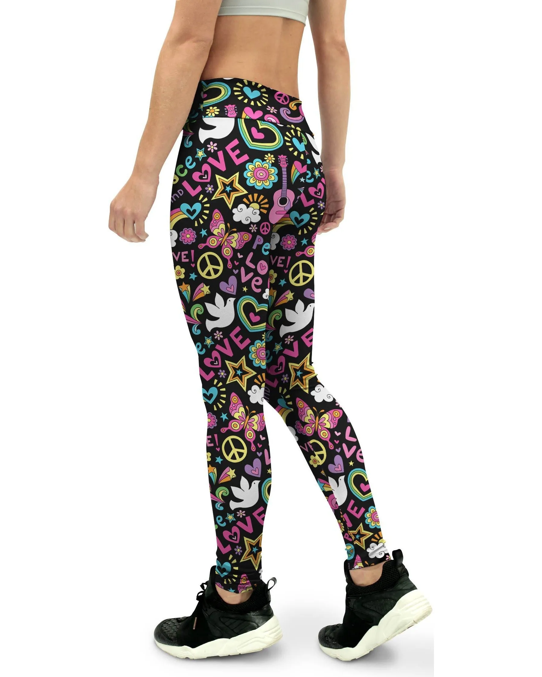 Peace and Love Yoga Pants
