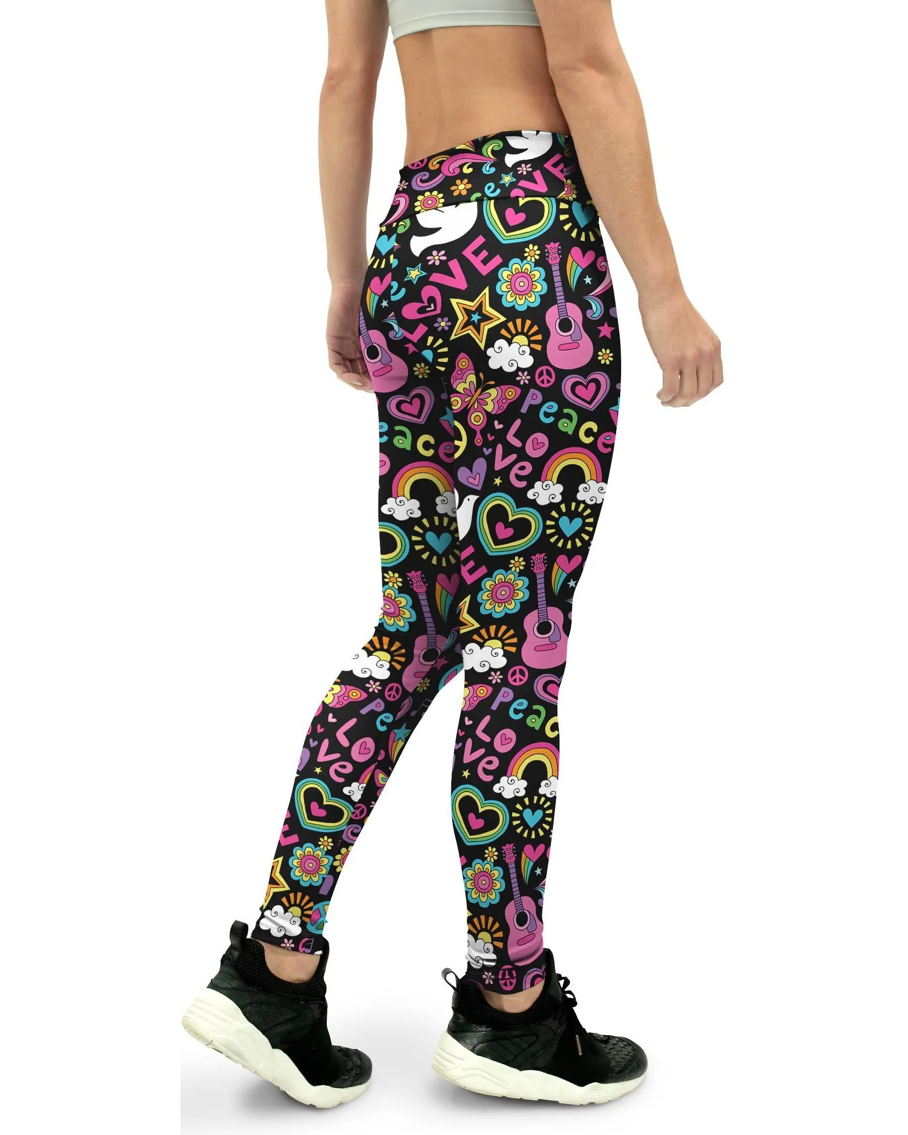 Peace and Love Yoga Pants