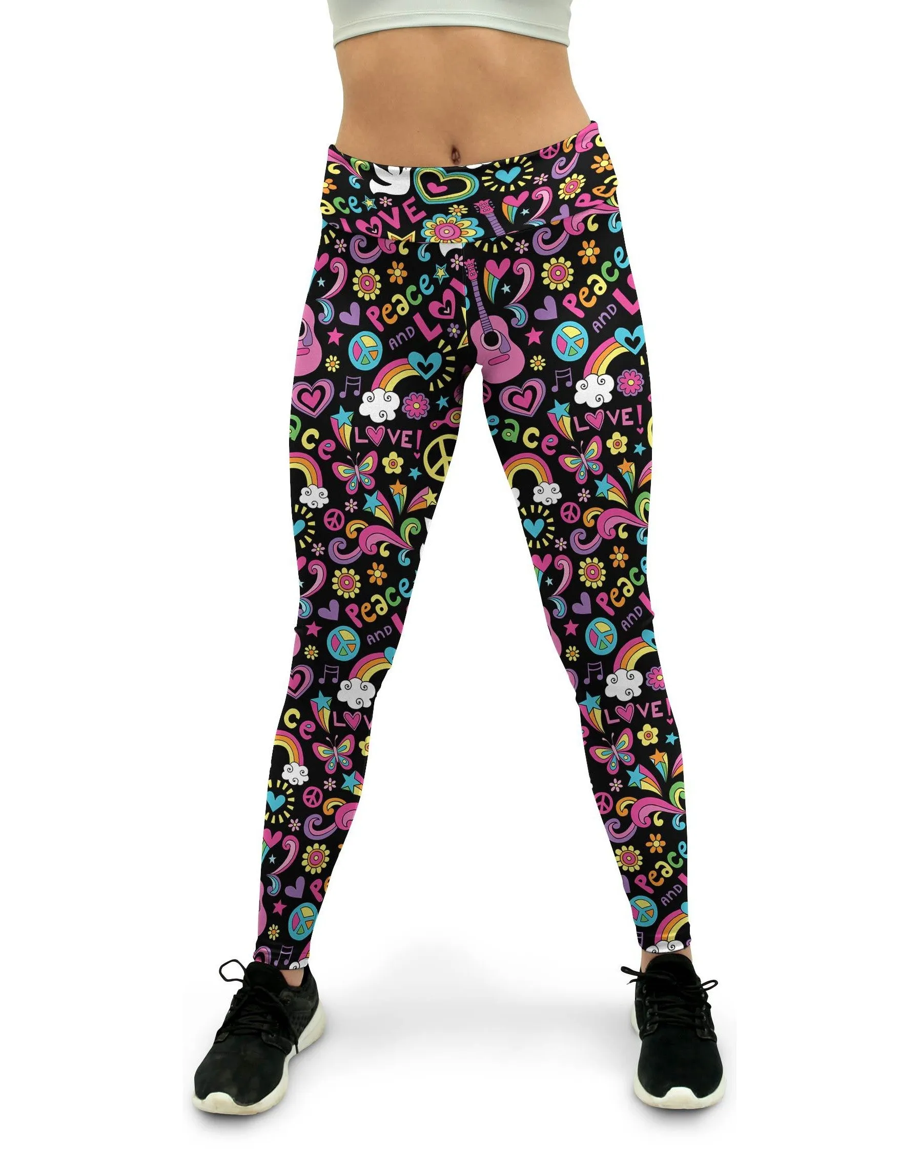 Peace and Love Yoga Pants