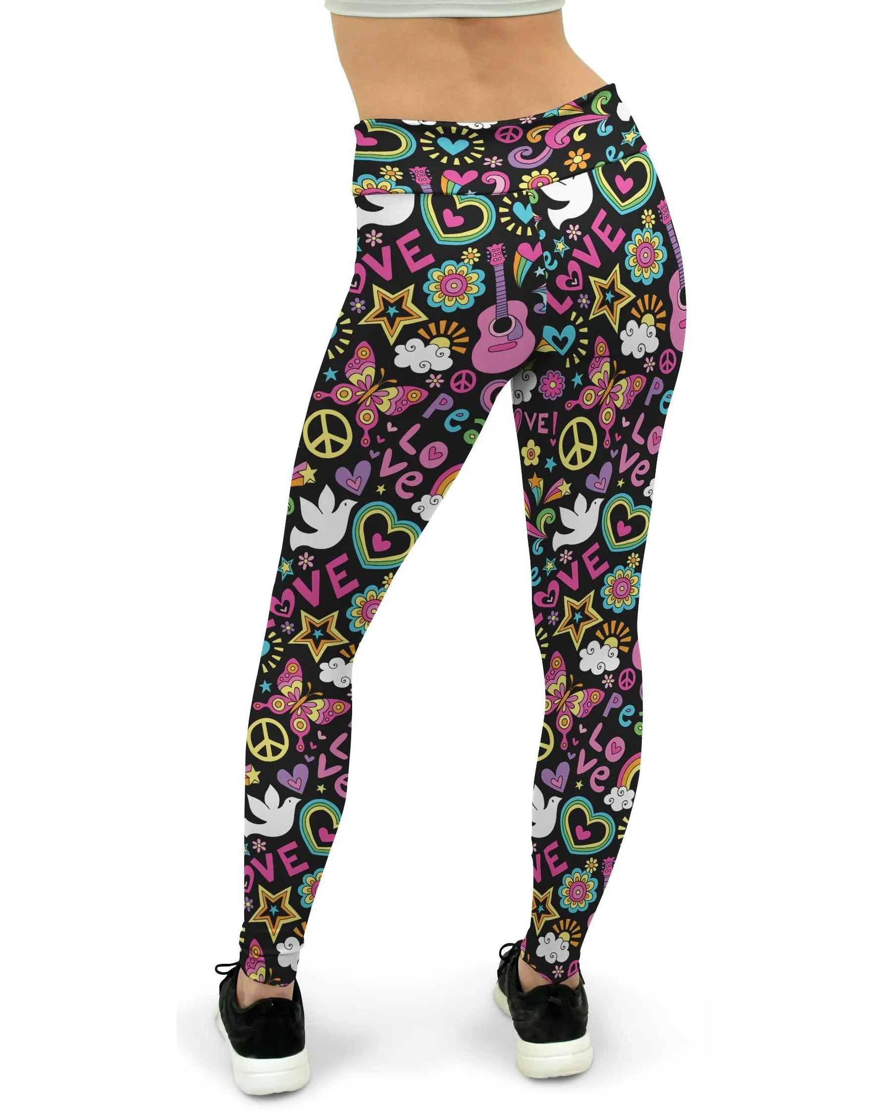 Peace and Love Yoga Pants