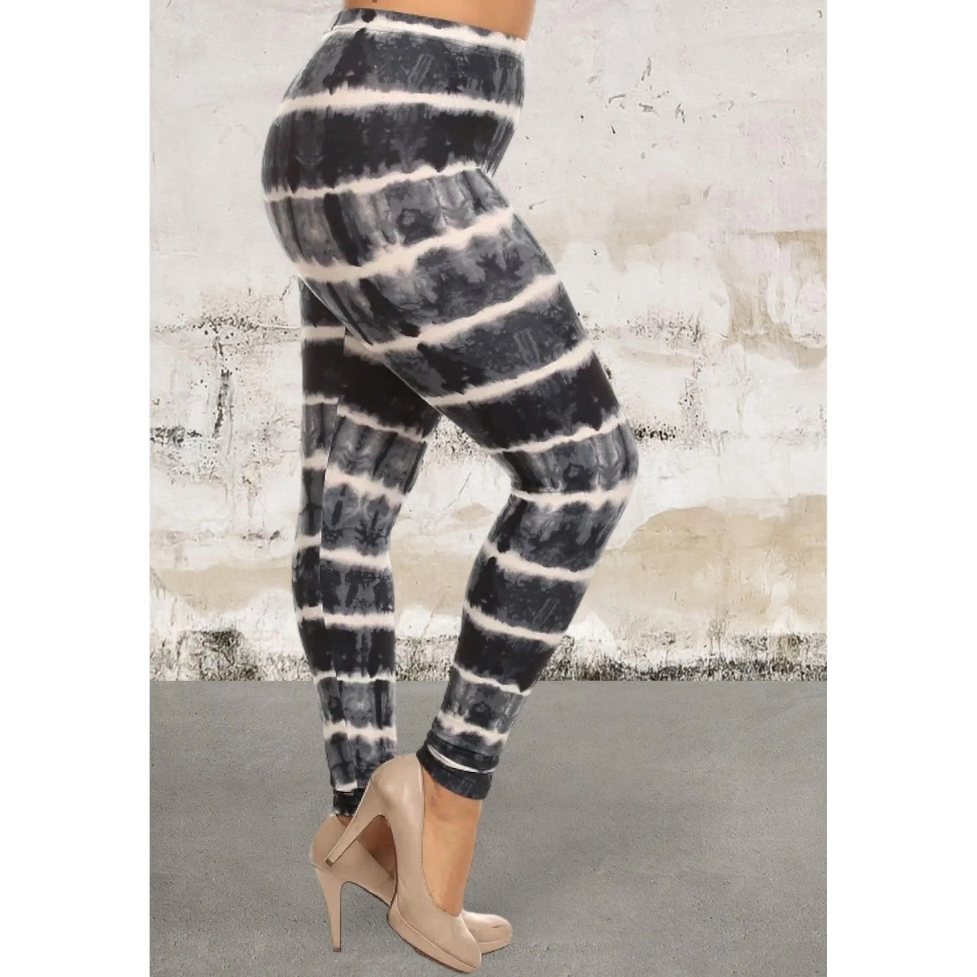 Plus Size Full Length Fitted High Waist Leggings