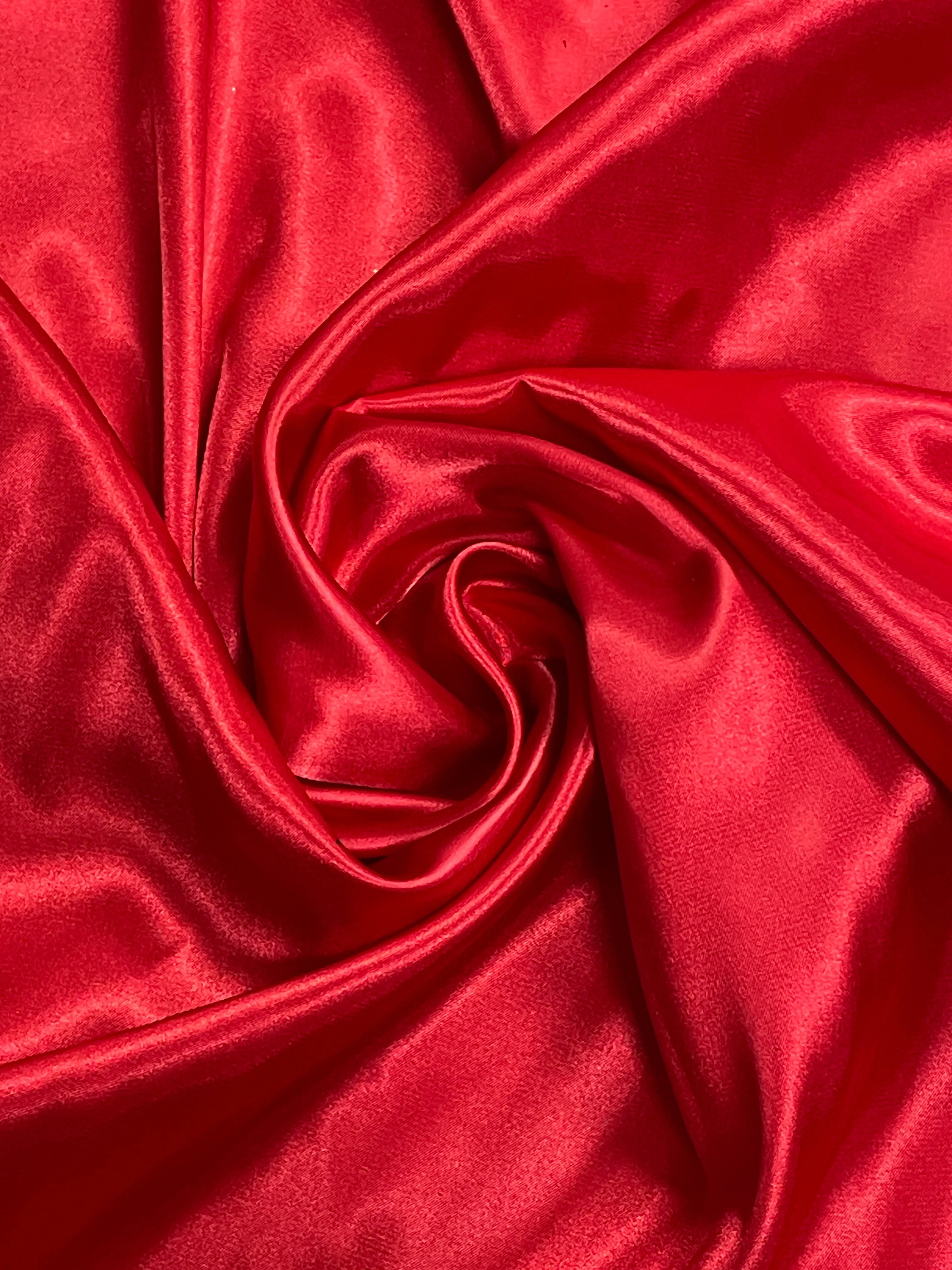 Polyester Satin - Red