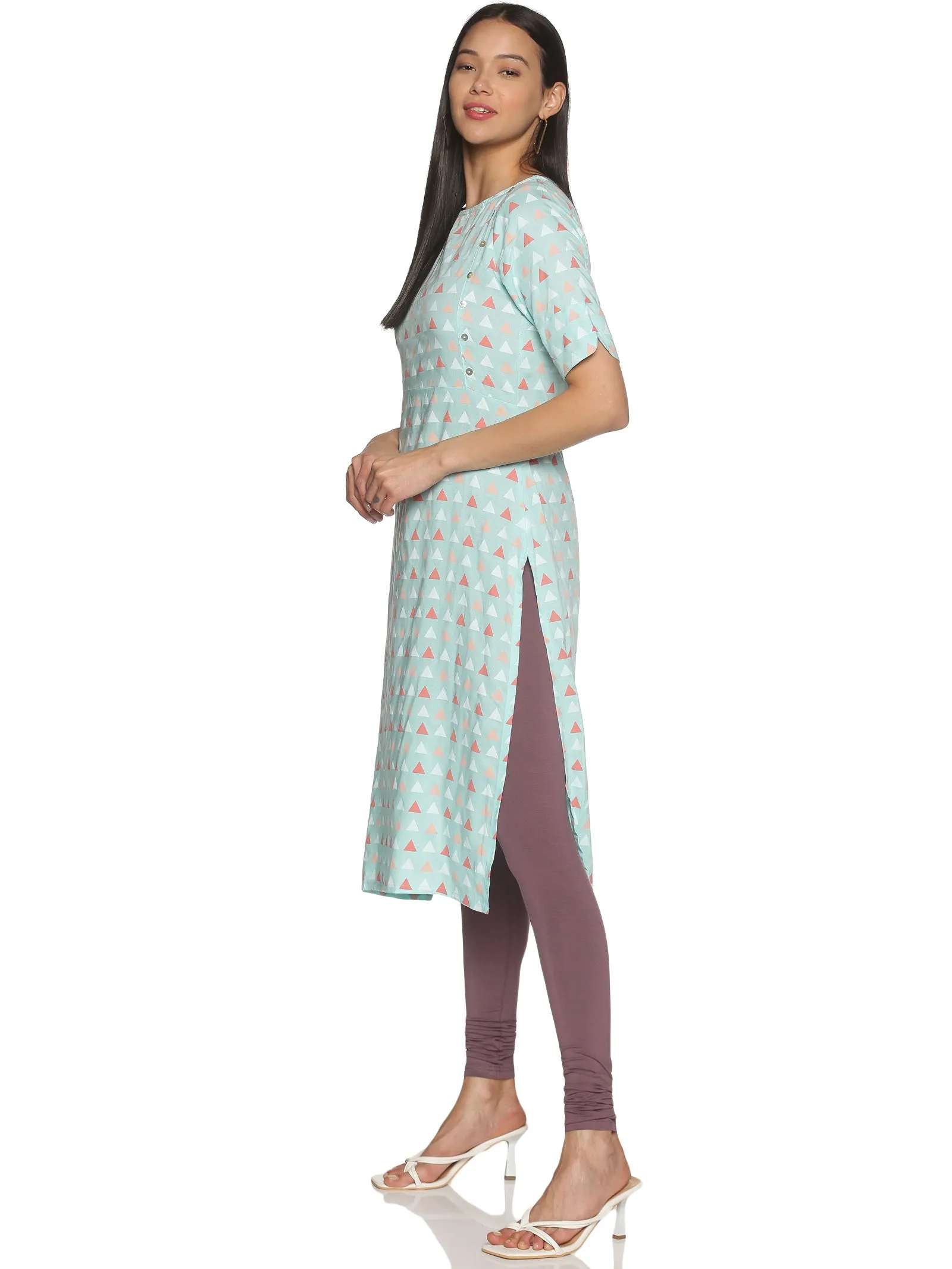 Purple churidar