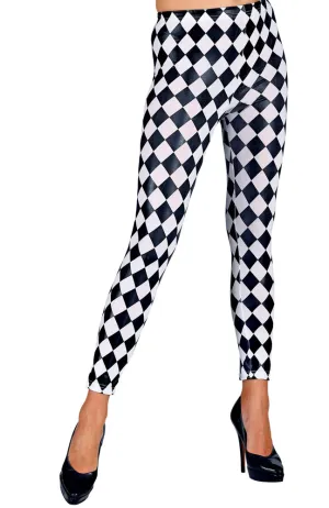 Rautenmuster Leggings für Damen