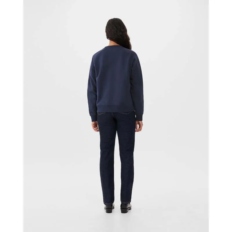R.M.Williams Script Ladies Crew Neck Sweater - Navy/Cream