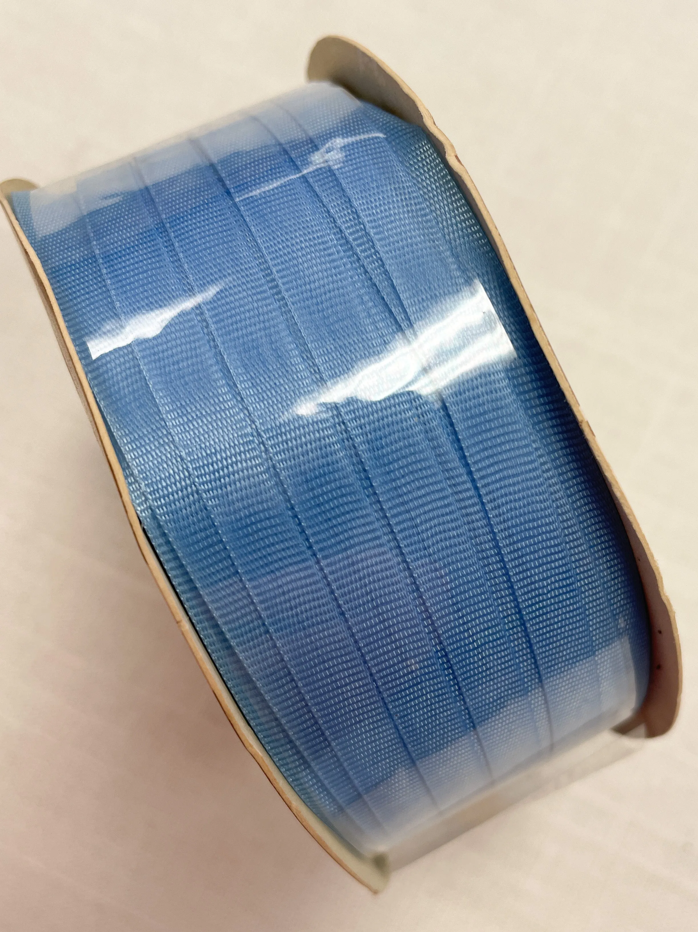 SALE Polyester Knitting Ribbon Vintage - Blue Mist