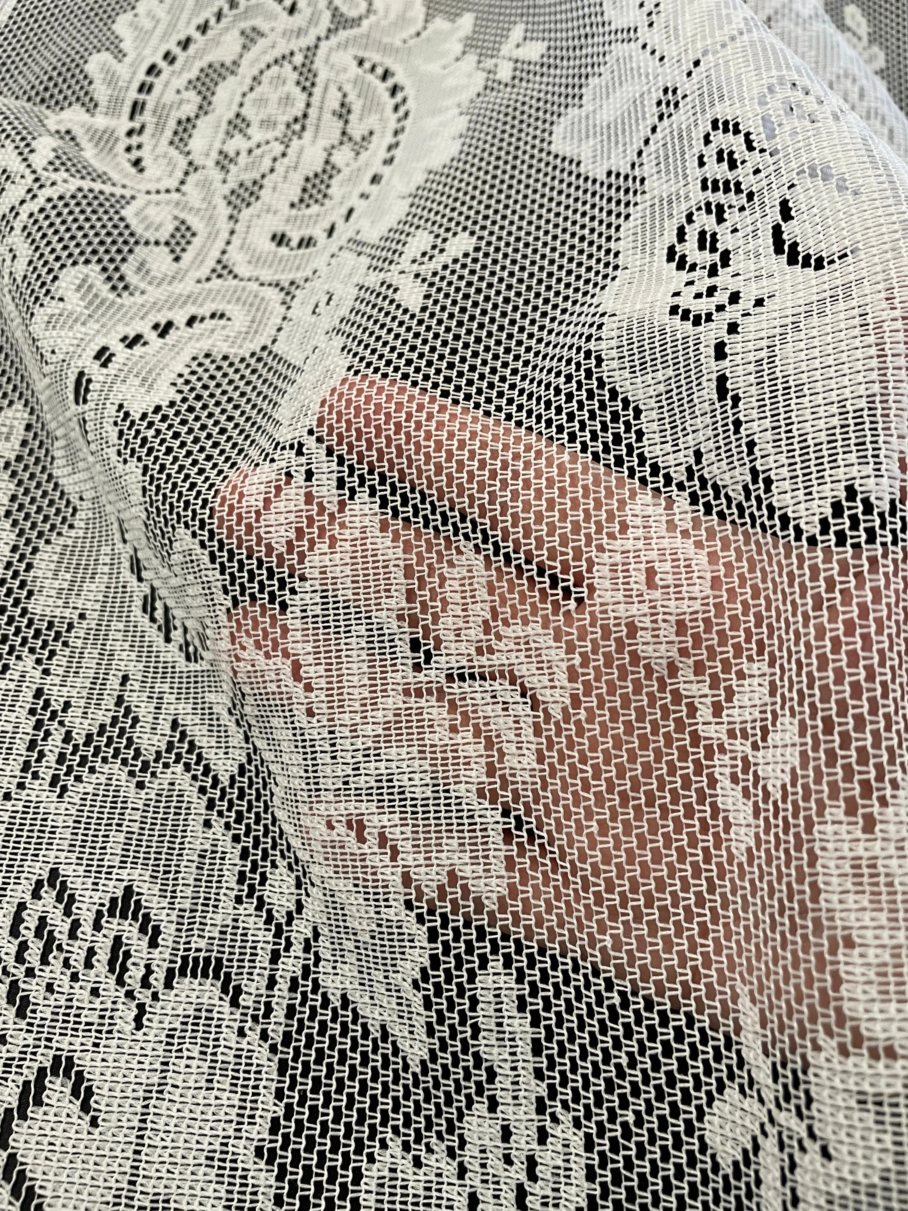 SALE Polyester Lace - White