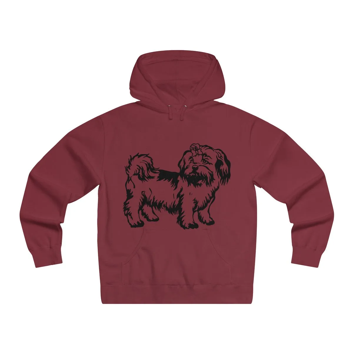 Shih Tzu Men's Lightweight Pullover Hooded Sweatshirt
