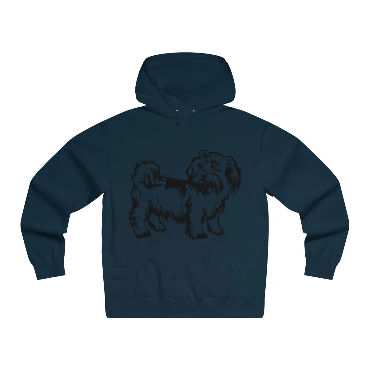 Shih Tzu Men's Lightweight Pullover Hooded Sweatshirt