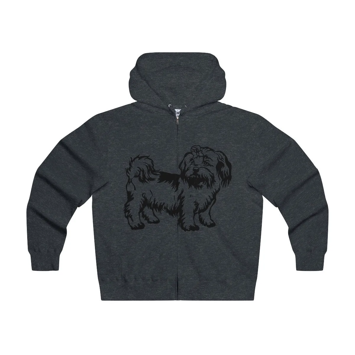 Shih Tzu Men's Lightweight Zip Hooded Sweatshirt